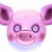 Pig Mask Template DIY No Sew Mask Pattern. Instantly Make a Paper 3D ...
