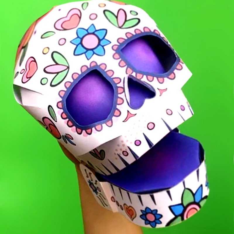 Hand Puppet Skull Etsy Hand Puppet Skull Etsy