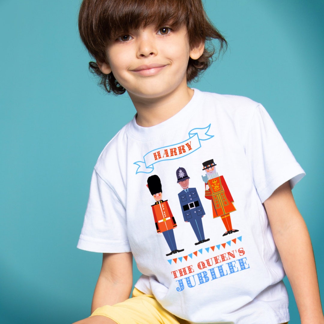Platinum Jubilee Kids Tshirt Personalised Kids Tshirt Etsy