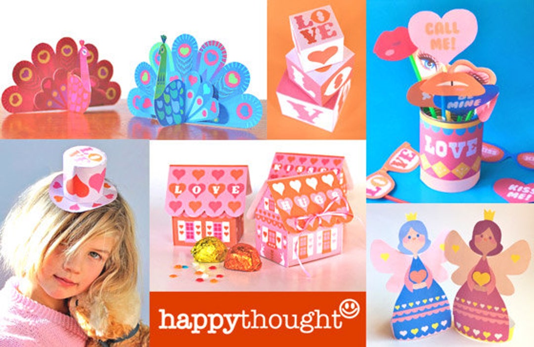 Valentine's Day Printables: DIY Ornaments, Cards and Gift Boxes ...