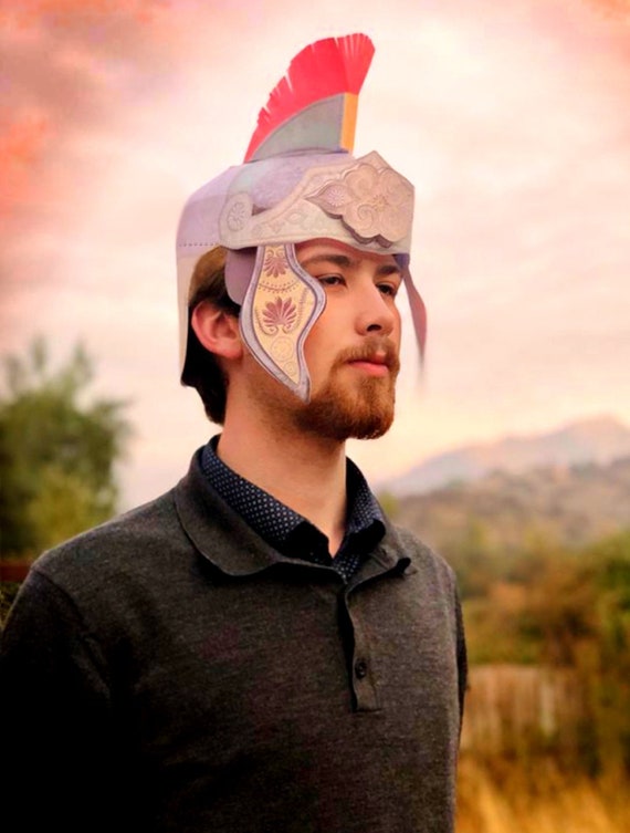 DIY Roman Helmet Mask: Printable Papercraft Template (PDF)
