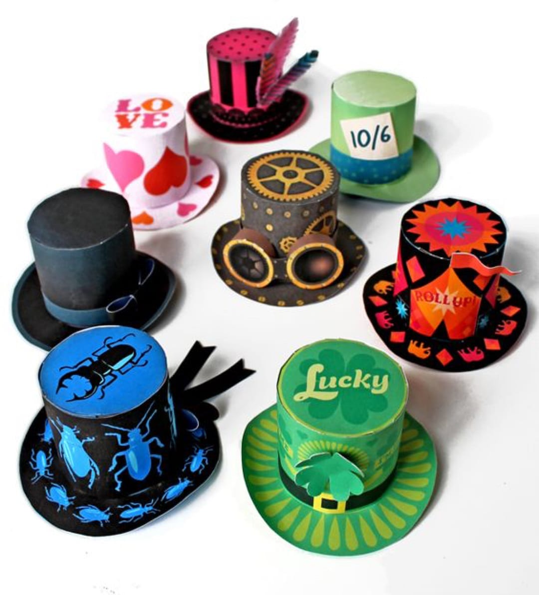 DIY Mini Top Hat Templates: Steampunk, Mad Hatter, Burlesque