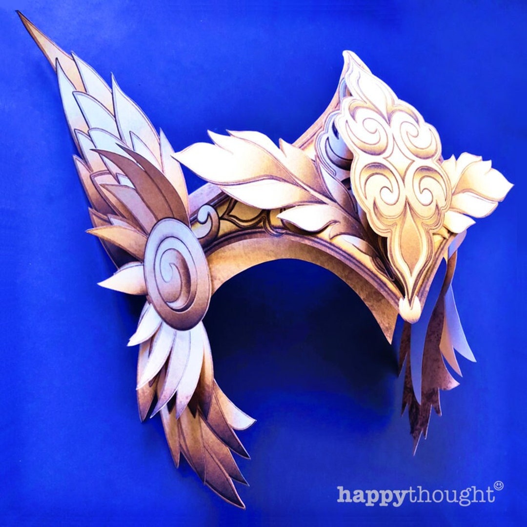 Valkyrie Pattern Valkyrie helmet template no sew DIY pattern. Make a paper - Etsy 日本