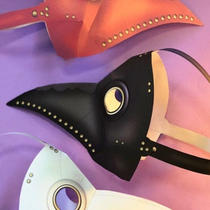 Plague Doctor Mask Template No Sew Mask Pattern. Make a Paper Plague ...