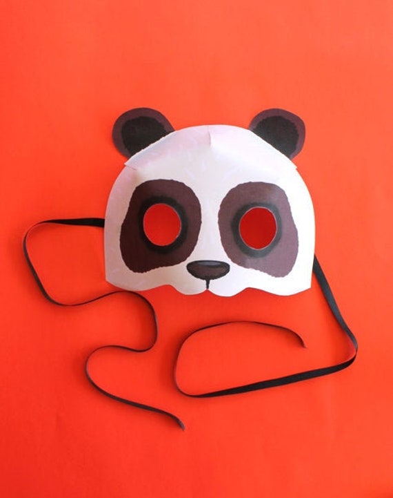 Modèle de masque de panda DIY sans motif de masque à coudre. Créez  instantanément un masque de panda avec nos modèles imprimables PDF faciles  à télécharger par Happy Thought - Etsy France