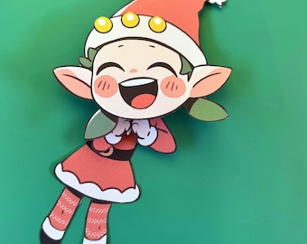 Christmas Elf garland: DIY Paper Craft (Digital PDF Download)