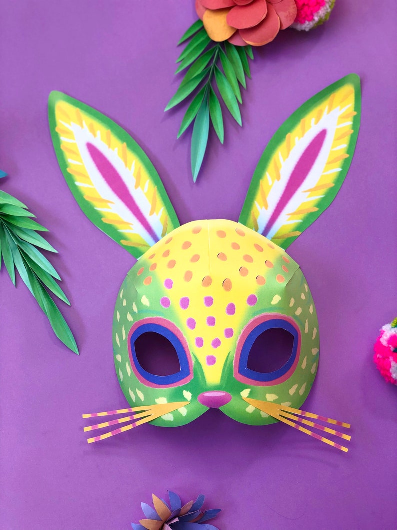 Baker Ross Máscaras De Conejo De Pascua – Pack De 4 Manualidades Para Colorear Y Disfrazar, Ideal Para Fiestas Infantiles Y Actividades De Primavera