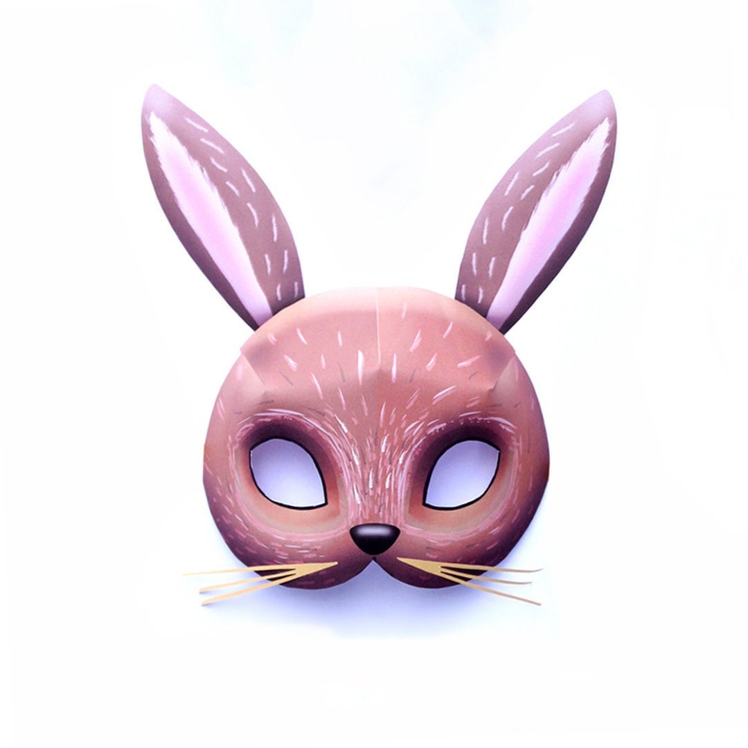 chinese new year rabbit mask template