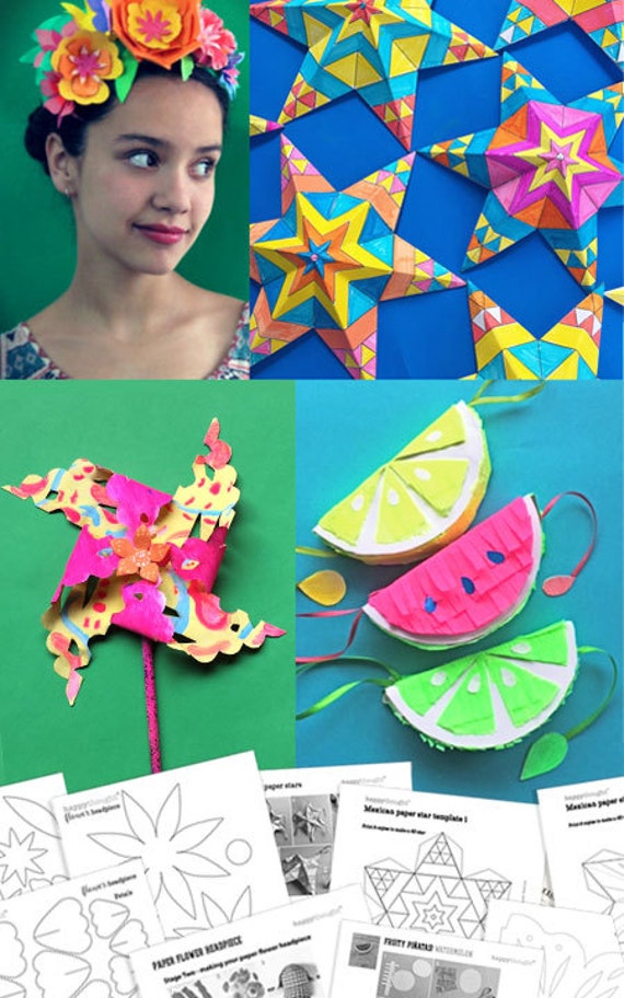 5 Cinco de Mayo craft activities Fun easy DIY papercraft | Etsy