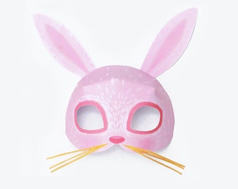 DIY Rabbit Mask Template: Printable Paper Mask (PDF Download)