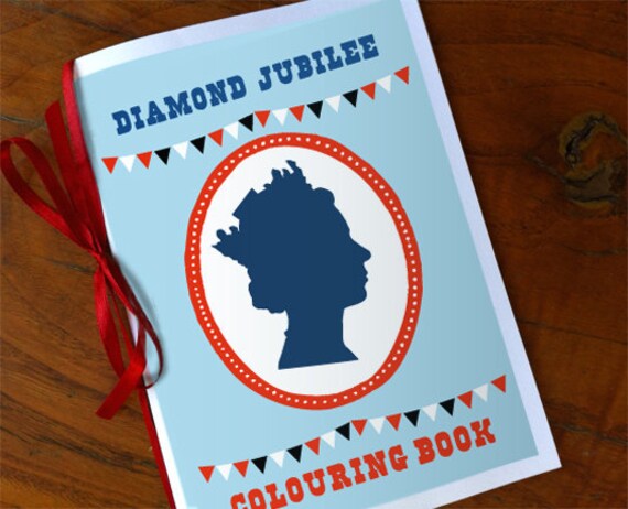 Items similar to Diamond Jubilee Coloring book printable PDF on Etsy