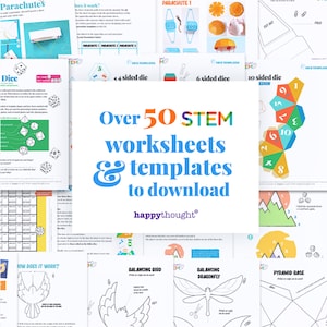 Printable STEM Worksheets - Science, Technology, Engineering and Mathematics project worksheets for ages 8 and over. In English and Español