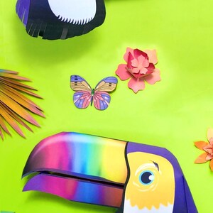 Printable DIY Toucan Bird Hand Puppet Craft Template and Instructions ...
