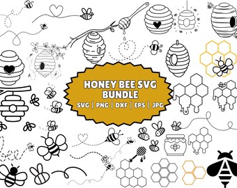 Paquete SVG de abejas: imágenes prediseñadas de abejas, citas y juegos de palabras (descarga digital)