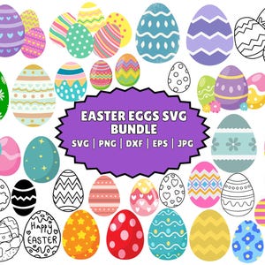 Easter Eggs SVG | Eggs SVG | Easter Eggs Cut File | Easter Eggs Clipart | Easter Eggs Silhouette | Eggs Cut File | Eggs Silhouette | Design