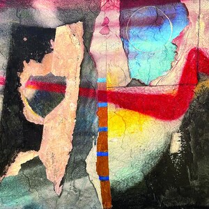 Abstract Mixed Media Art Print, Giclée Print, Gift For Yourself/Her/Him, "Ornaments"