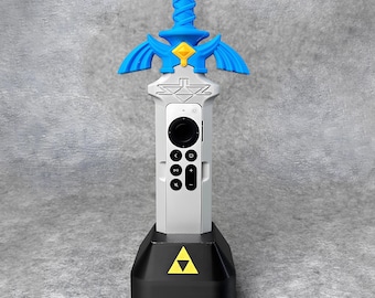 Zelda-Inspired Master Sword Remote Holder – 3D Printed Stand, Customizable to Fit Your Remote, Perfect Gift for Gamers, Fantasy Fans, Boys