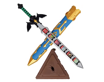 Master Sword Switch Game Card Holder – 3D Printed Legend-Inspired Display with Sheath and Base, Perfect for Zelda Fans and Gamers
