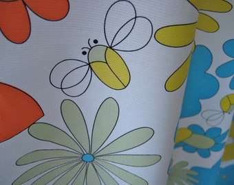 Butterflies and Bees Fabric by Asher Studio