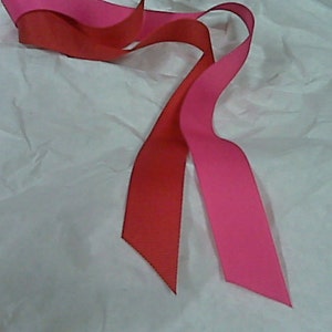 Shocking Pink Grosgrain Ribbon Pink and/or Red 10 yrds