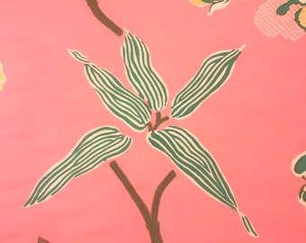 Ascher Studios Patrón #2524 Preppy Pink & Green Fabric Xtra Wide