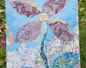 Flowered Map- Original