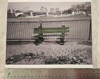 PRINTS of Lonely Bench at Longfellow Bridge