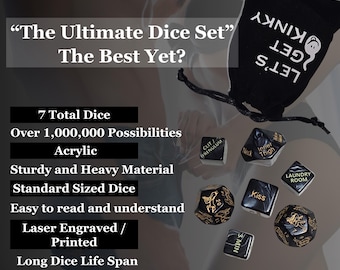 Juego de dados romántico para parejas: un regalo de aniversario travieso