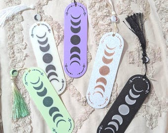 Moon Phase Bookmark - Minimalist Celestial Bookmark