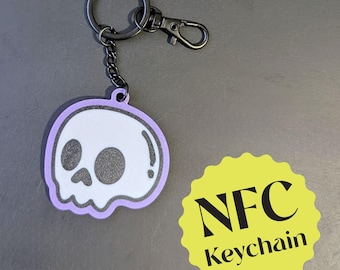 Custom Skull NFC Keychain
