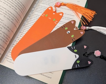 Cat Bookmark – Cozy Minimalist Design - Custom Bookmark