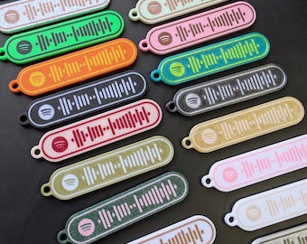 Personalized Spotify Code Keychain