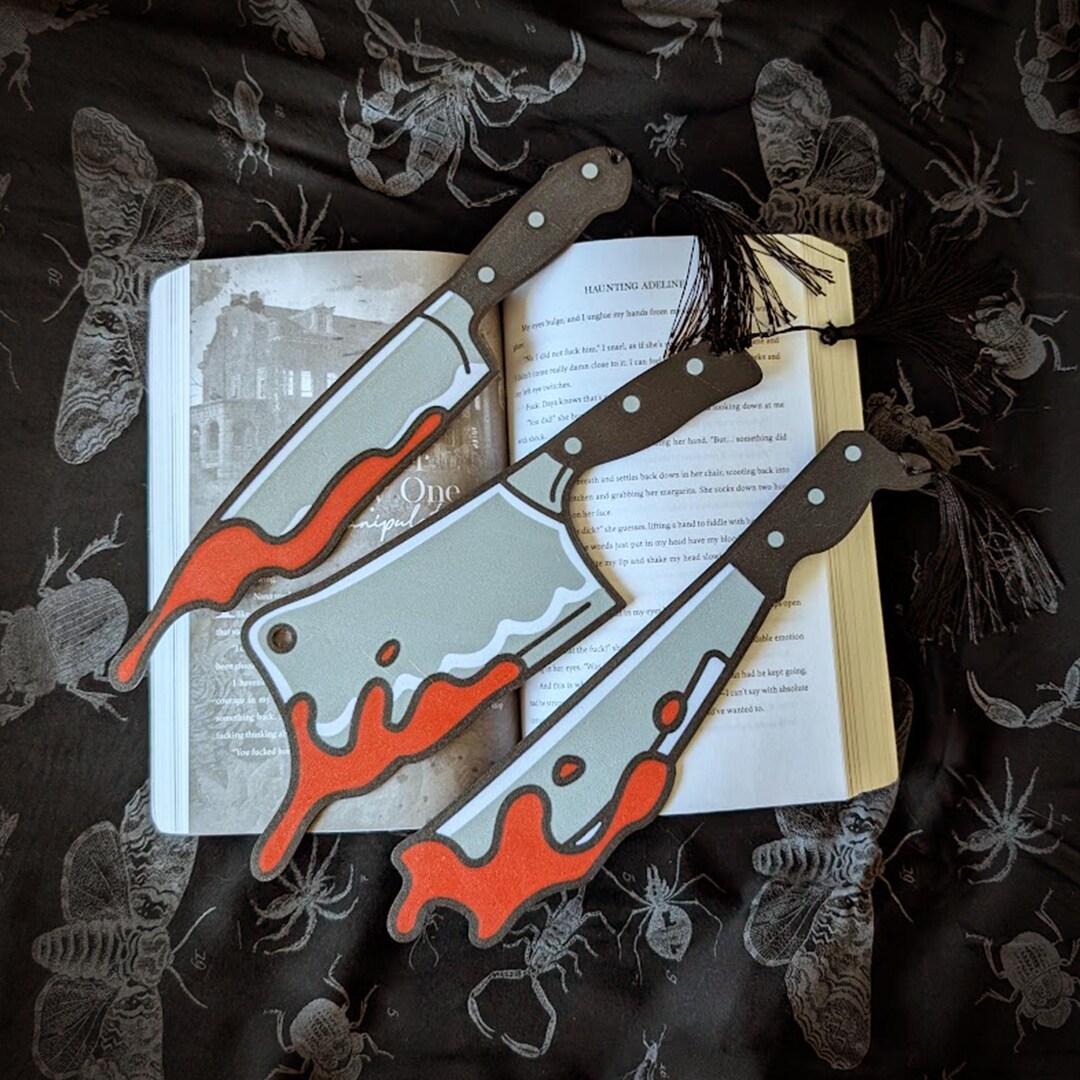 bloody-knife-bookmark-set-etsy