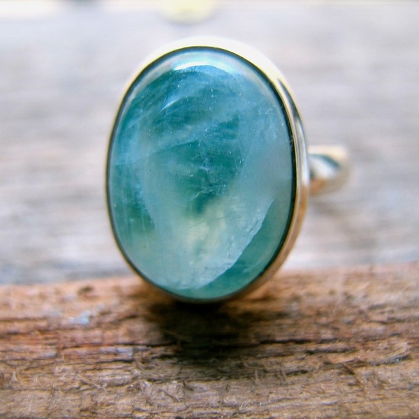 RARE Green Moonstone Ring