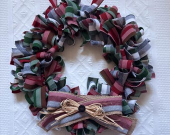 Christmas Rag Wreath