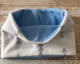 White Festive Fleece Neck Warmer