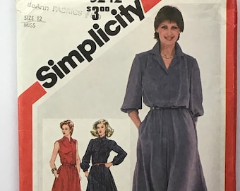 Misses' Pullover Shirtdress pattern by Simplicity 5242