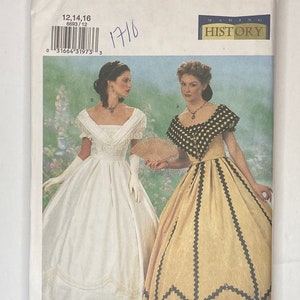 Misses’ Civil War Dress Pattern  by Simplicity 6693L