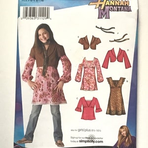 Hannah Montana Costume Pattern by Simplicity 3589