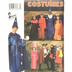 Boy’s and Girl’s and Child’s Cape Robe, Dress, Tunic and Headpiece pattern by Simplicity Costumes 9703