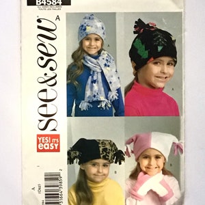 Mönster för fleeceaccessoarer för flickor av Butterick B4584
