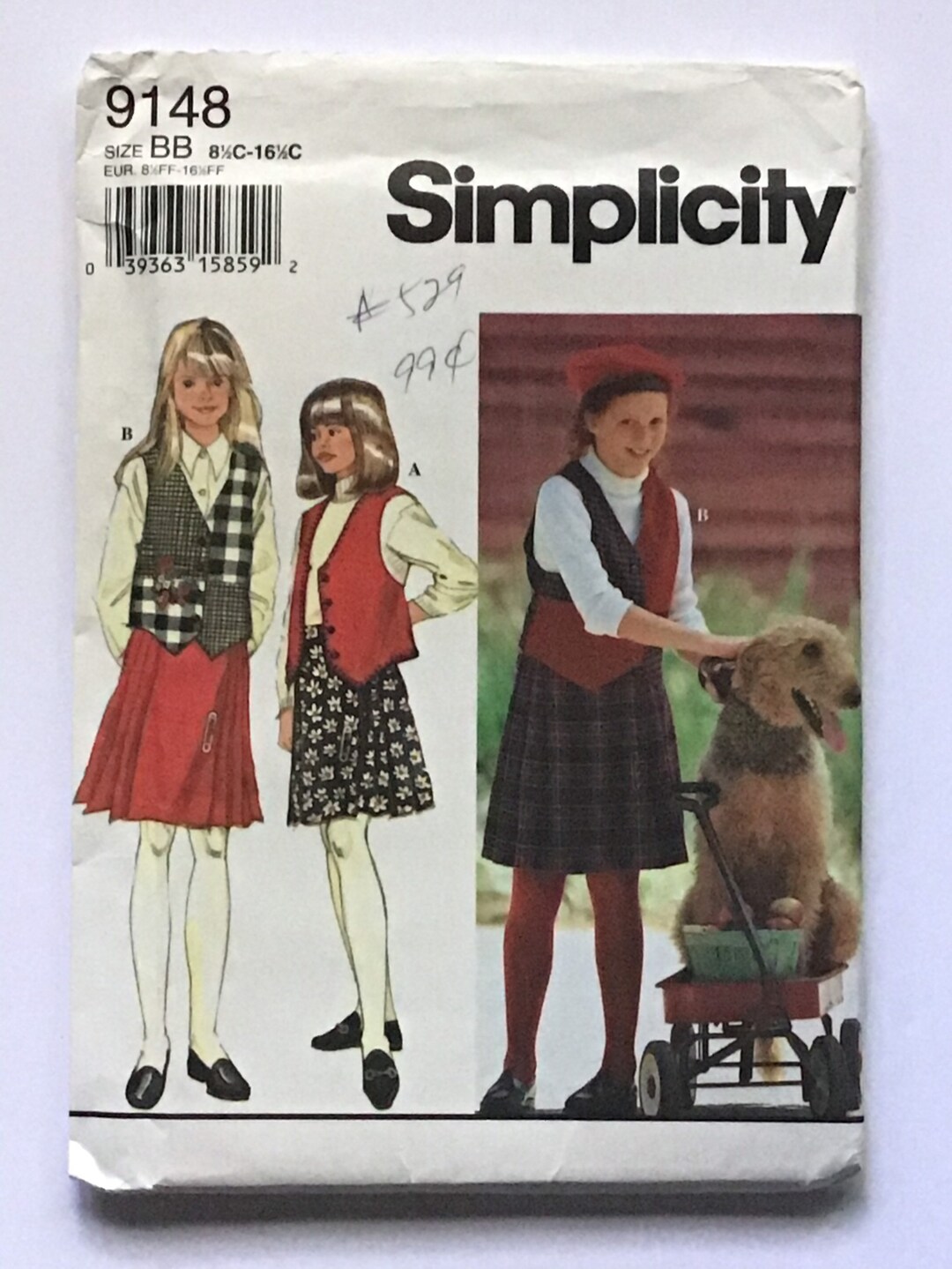 Girls’ and Chubbies Separates Pattern by Simplicity 9148 - Etsy