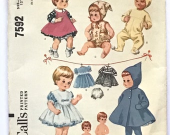 Baby and Toddler Doll’s Wardrobe pattern by McCall’s 7592