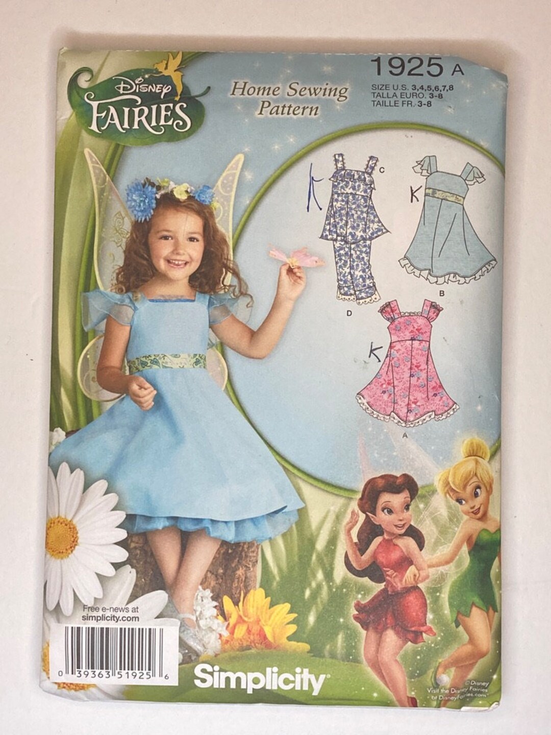 Child's and Girls' Fairy Costumes Pattern by Simplicity 1925K - Etsy