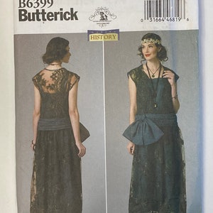 Misses’ 1920s Dress pattern by Butterick B6399