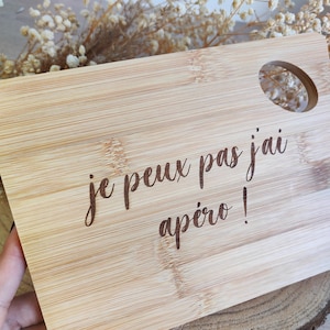Personalized bamboo wood cutting board, personalized gift idea
