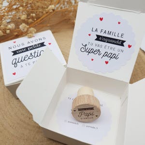 Coffret annonce grossesse personnalisée, annonce grossesse famille originale, annonce grossesse mamie papi, annonce grossesse tata tonton