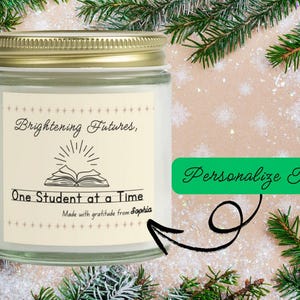Geurkaarsen, inspirerend citaat, cadeau student, kaars kokosnoot abrikozenwas, motiverend decor, afstudeercadeau, waardering leraar