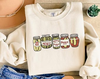 Vintage ingeblikte augurken sweater, augurk shirt, augurk ronde hals trui, augurk liefhebbers hoodie, augurk ronde hals trui, inblikken shirt