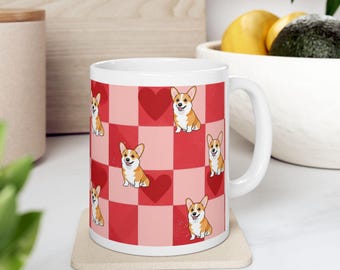 Valentines Day Corgi Mug for Dog Lovers, Personalized Corgi Gift, Funny Valentines Mug, Gift for Her/Him, Dog Mom, Love